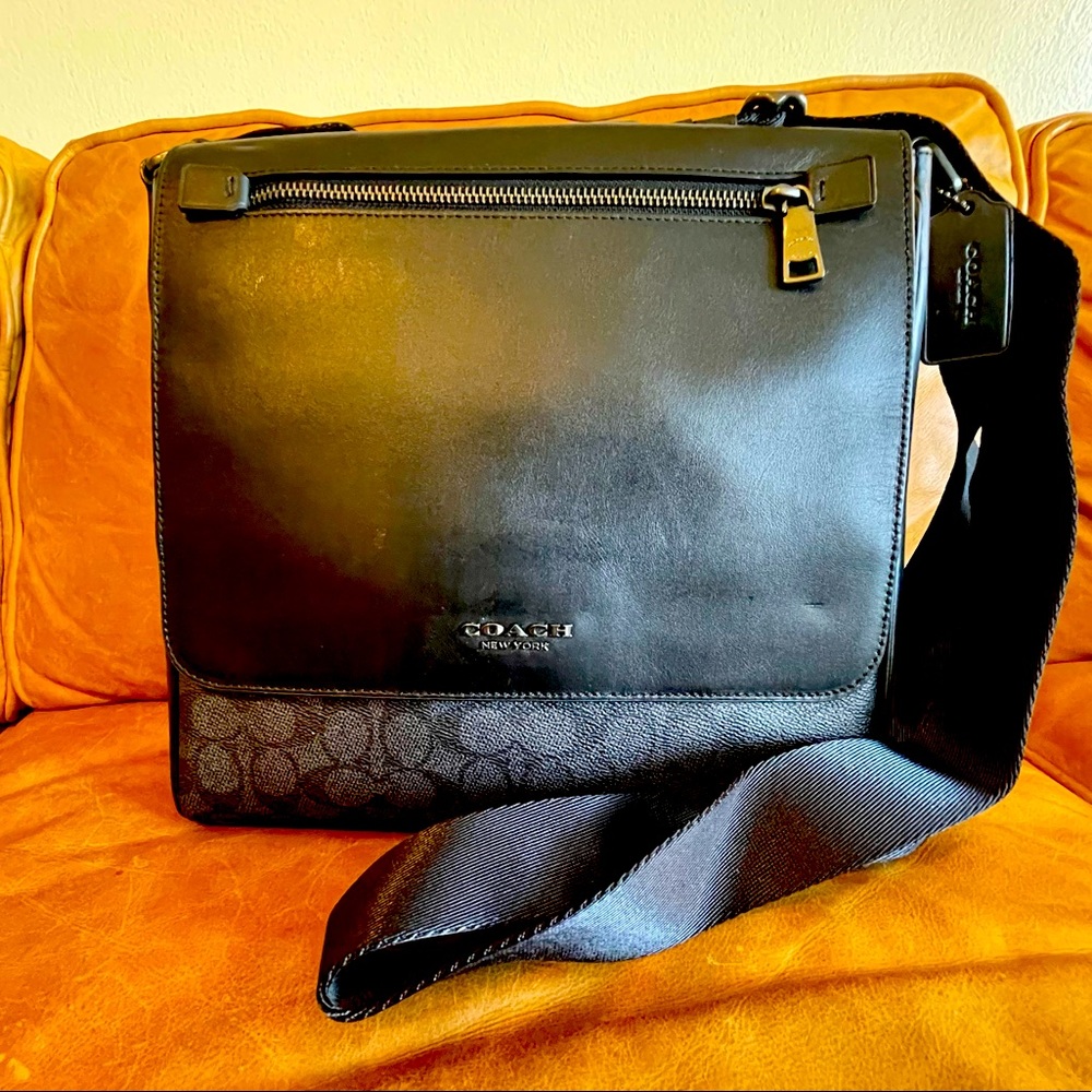NEW Coach Kennedy Map Bag in Signature Canvas (55549)